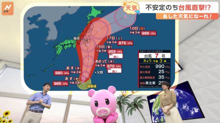 【8月14日 関東の天気】不安定のち台風直撃！？