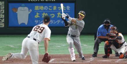 阪神・木浪聖也が３点二塁打で追加点　今季満塁で１０打数５安打９打点