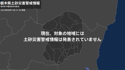 ＜解除＞【土砂災害警戒情報】栃木県・鹿沼市、日光市日光