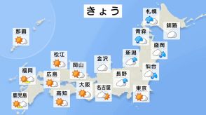 関東以西は猛暑と天気急変に注意　北日本は長引く雨で土砂災害などに警戒　台風7号は夕方から夜に小笠原諸島に最接近