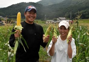 古物商から農家に転身　苦労もあるけど育てたトウモロコシは甘い！　福知山に移住の大上さん