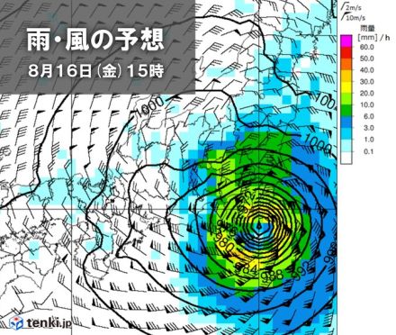 台風7号　お盆休み後半に関東直撃　大荒れの天気で交通機関に影響の恐れ