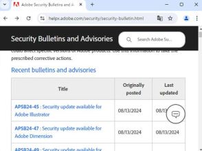 「Photoshop」や「Acrobat Reader」など11製品に致命的な脆弱性、アップデートを