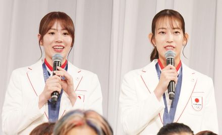 ＜パリ五輪＞バド“シダマツペア”志田千陽選手&松山奈未選手　初めての五輪は「自分たちらしく楽しく」　メダリスト集結