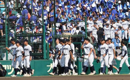 新潟産大付　監督目潤ませ「甲子園は温かい」　敗退も猛追9回の大声援に感謝「今まではテレビの中の世界」