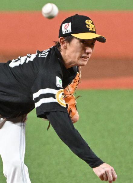 ソフトバンク大津亮介、6戦連続勝ち星届かず　5回4失点で降板、最後の白星は6月末