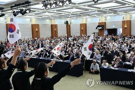 韓国解放記念日の式典　関連団体が政府と別に開催＝史上初の異例事態