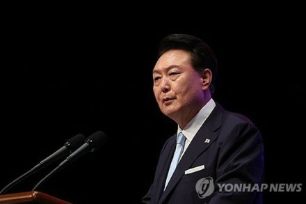 尹大統領「分断続く限り解放は未完成」　南北統一戦略提示＝「光復節」演説で