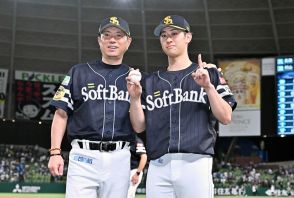 【ソフトバンク】ドラ６大山凌プロ初勝利「気合です」２番手で登板し２回無失点４奪三振と好救援