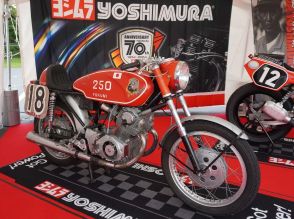 POP吉村チューンのCB72が60年ぶりに鈴鹿で走行！ 当時を伝えるリアルなディテールを観察