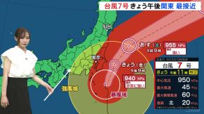 今後の台風7号の進路予測について気象予報士が解説「暴風や大雨による土砂災害などに厳重な警戒を」