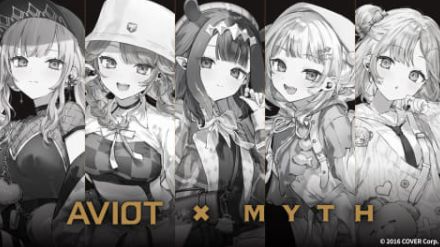 ホロライブEN -Myth- ×AVIOT完全ワイヤレス。2言語で計200種以上の完全新録ボイス収録