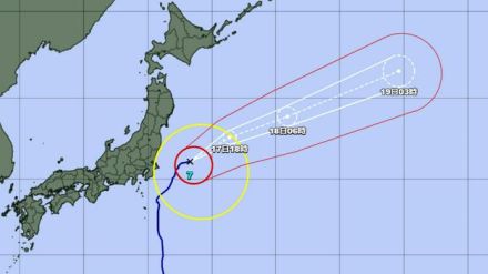 台風7号は千葉の東方の海上進む　関東は台風一過の暑さに注意