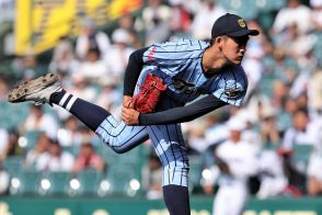 東海大相模が8強一番乗り　甲子園史上最長身左腕の粘投と強打で【甲子園2024】