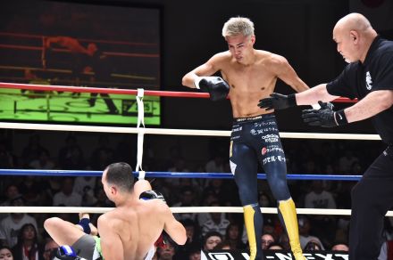 【シュートボクシング】海人の投げでペトロフが戦闘不能に「10月はGLORY世界1位とやらせてもらいたい」