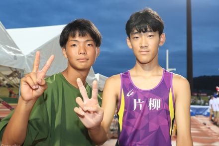 【中学】男子棒高跳は飯塚俊介が2年生V 4m50で先輩に続く“連覇”達成 同期の大森蒼以も3位入賞／福井全中