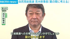 自民党総裁選 茂木幹事長「夏の間に考える」