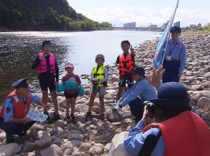 岐阜県内で相次ぐ水難事故　警察官らが遊泳者に注意喚起　「自分の命は自分で守る！」