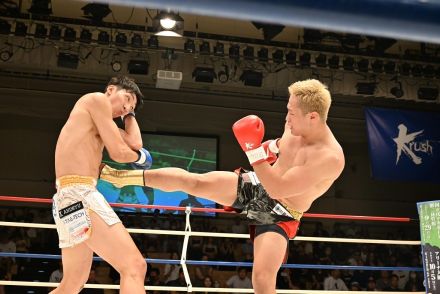 谷川聖哉がRUIに1RKO勝ちでK-1大阪大会に弾み。「日本人の誇りを持って世界と戦っていく」【Krush】