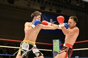 塚本拓真が不可思からダウンを奪っての判定勝ち。元K-1王者・山崎秀晃とのKrushでの対戦をアピール【Krush】