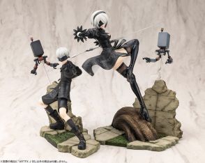 「ニーア オートマタ Ver1.1a」から、「2B」と「9S」が共闘ポーズでフィギュア化！華麗に斬りかかる躍動感が素晴らしい