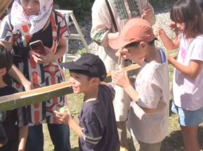 流しそうめんや人形劇など楽しむ　限界集落「野麦学舎」で夏祭り　岐阜県高山市