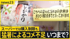 猛暑による米不足 影響いつまで?「もう2か月の辛抱」　在庫は“過去最少”でスーパーは購入制限【news23】