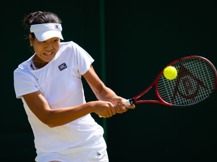 石井さやかはシニアコバに惜敗、ツアー本戦デビューはほろ苦い結果に [WTAクリーブランド／テニス]