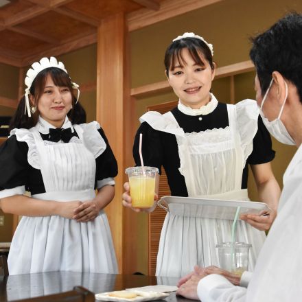 お寺で楽しむメイドカフェ　「洋と和がマッチ、深い味わい」　長野市の善光寺で出張イベント