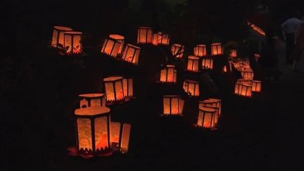 大雨で2m近く浸水するも…畳ごと浮き被害免れた“灯ろう”750体に火が灯される「一日も早い復興を」【山形発】