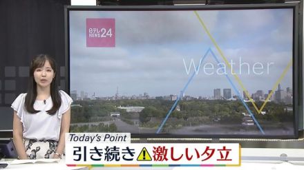 【天気】九州～東北南部　午後は短時間の激しい雷雨や夕立も　関東は午後ほど雲が多く