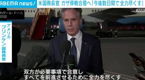 米国務長官 ガザ停戦合意へ「今後数日で全力を尽くす」