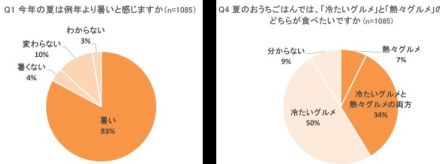 猛暑の夏のおうちごはん　意外にも熱々グルメも人気？