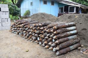 下水工事中に第2次大戦時の砲弾200発超発見 ソロモン諸島