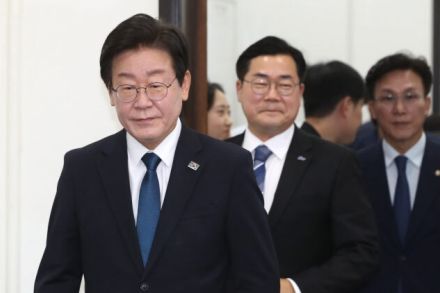 共に民主・李在明代表から祝花の受け取りを拒否された韓国大統領室「祝花すら政治利用」