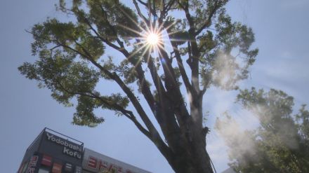 甲府36度　猛暑日は年間最多タイの35日に　一方で大気不安定で激しい雨に注意