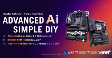 ASUS、Ryzen 9000対応の「AMD X870」搭載マザーボード 7製品を発表