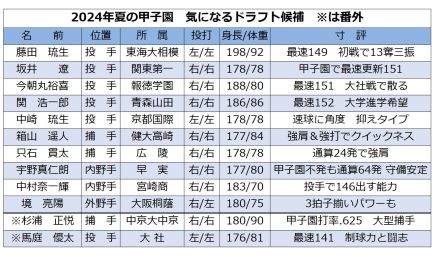 “開場100年”夏の甲子園ドラフト候補「プロで見るべき」10人の逸材…元ヤクルト編成部長のノムさん“右腕”が選ぶ