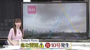 【天気】東海と関東は午前中から雨や雷雨の所が　北海道は夜～23日にかけて雨脚が強まる見込み