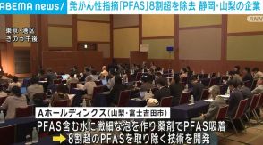 発がん性指摘「PFAS」 8割超を除去 静岡・山梨の企業