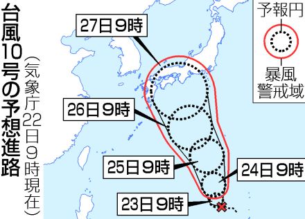 【図解】マリアナ諸島で台風10号発生＝27日に東・西日本接近か―気象庁