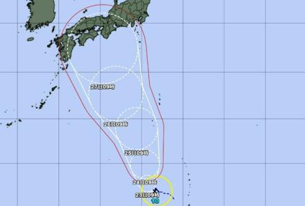 台風10号発生、27日に本州接近も　「モンスーンジャイア」影響か