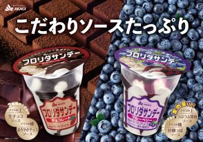 赤城乳業アイス「フロリダサンデー」2024年秋の復刻、ブルーベリー味や“食べたい味1位”のチョコレート味を発売