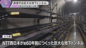 京都から神戸まで結ぶ巨大地下トンネル公開　約1800万回線分の通信ケーブルを災害から守る