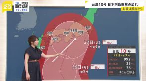 【台風情報】台風10号は来週、日本列島を直撃のおそれ　週末も各地でゲリラ雷雨が発生か　國本予報士が解説【news23】