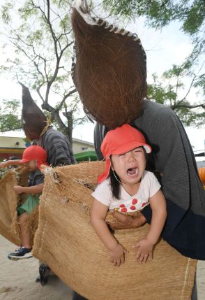 ワタシ大泣き、みんな笑顔　子の健やかな成長願い「ヨッカブイ」　南さつま市金峰町高橋