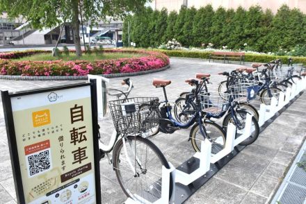 みとちゃり快走中　水戸周遊シェア自転車　利用10倍　台数、駐輪場増加へ　茨城