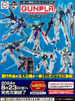 スシローでも「一番くじ 機動戦士ガンダム ガンプラ 2024」が買える！本日8月23日より販売開始―くじのみの注文も可能