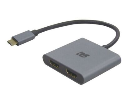 PD 100Wポートから充電しながら使えるUSB-C to HDMI×2アダプター