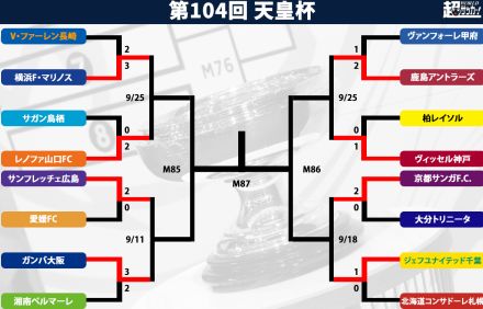 天皇杯準々決勝のキックオフ時間と試合会場が決定！ J1の6クラブとJ2の2クラブが激突【天皇杯】